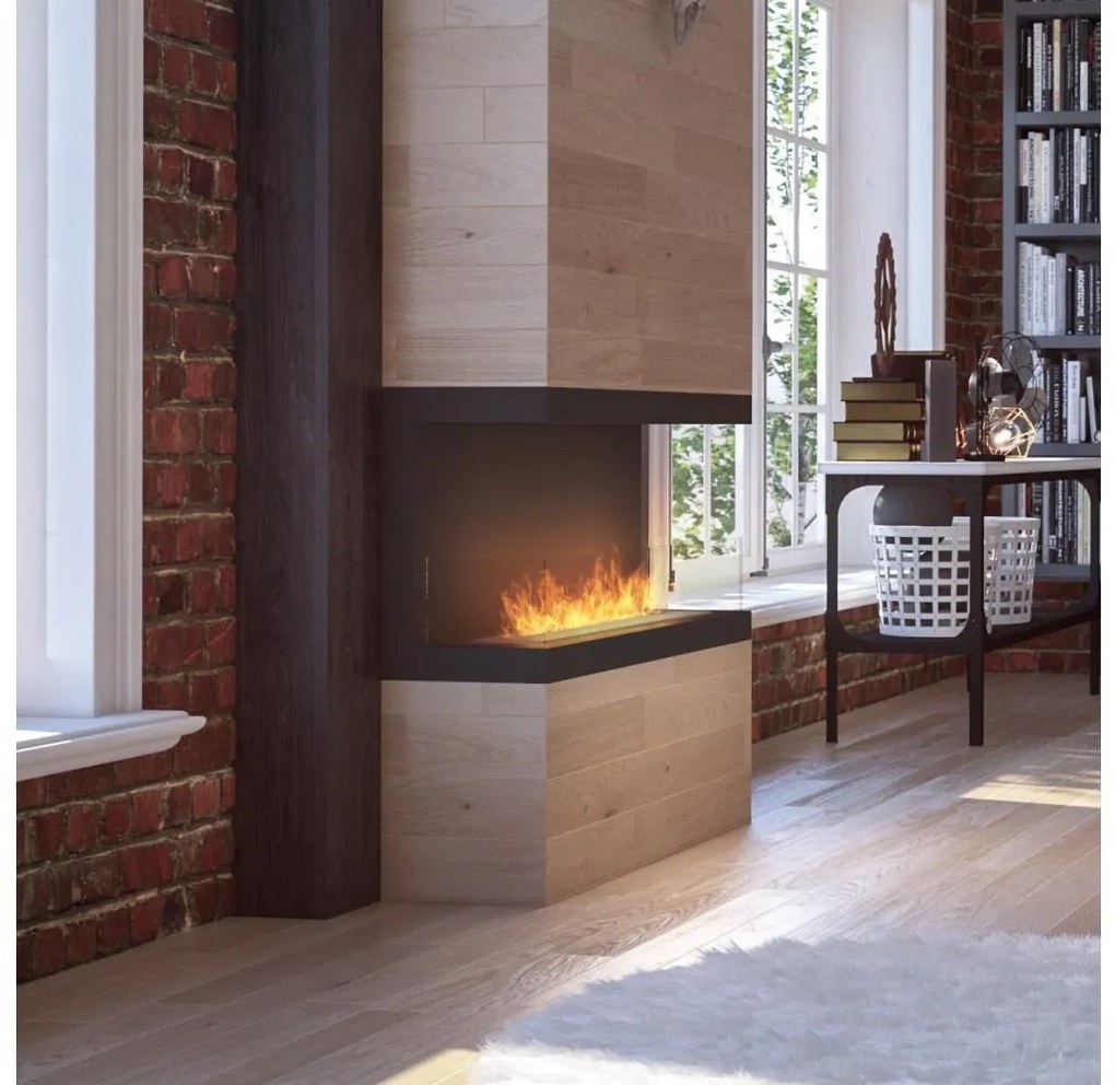 InFire - Vstavaný BIO krb 100x50 cm 3kW čierna