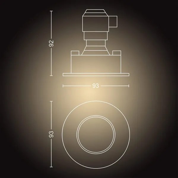 Philips - Sada 3× stmievateľných LED svietidiel do kúpeľne, 1× GU10/5W/230V, IP44 + diaľkové ovládanie