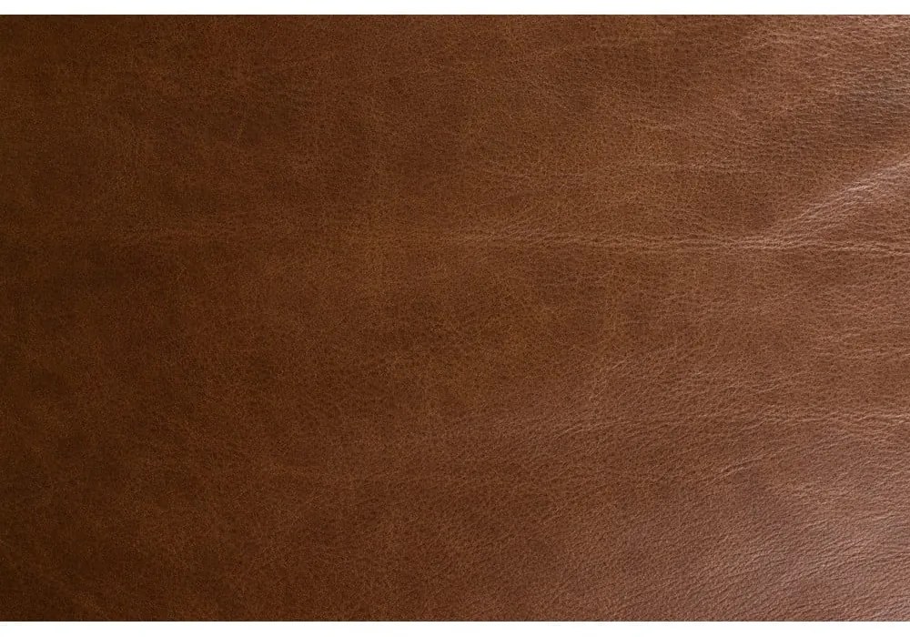 Hnedá kožená pohovka 214 cm Douglas – Dutchbone