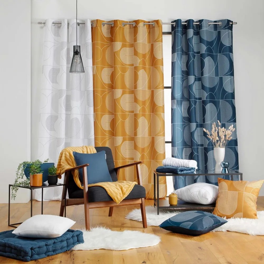 Záves v medenej farbe 140x280 cm Esquisse – douceur d'intérieur