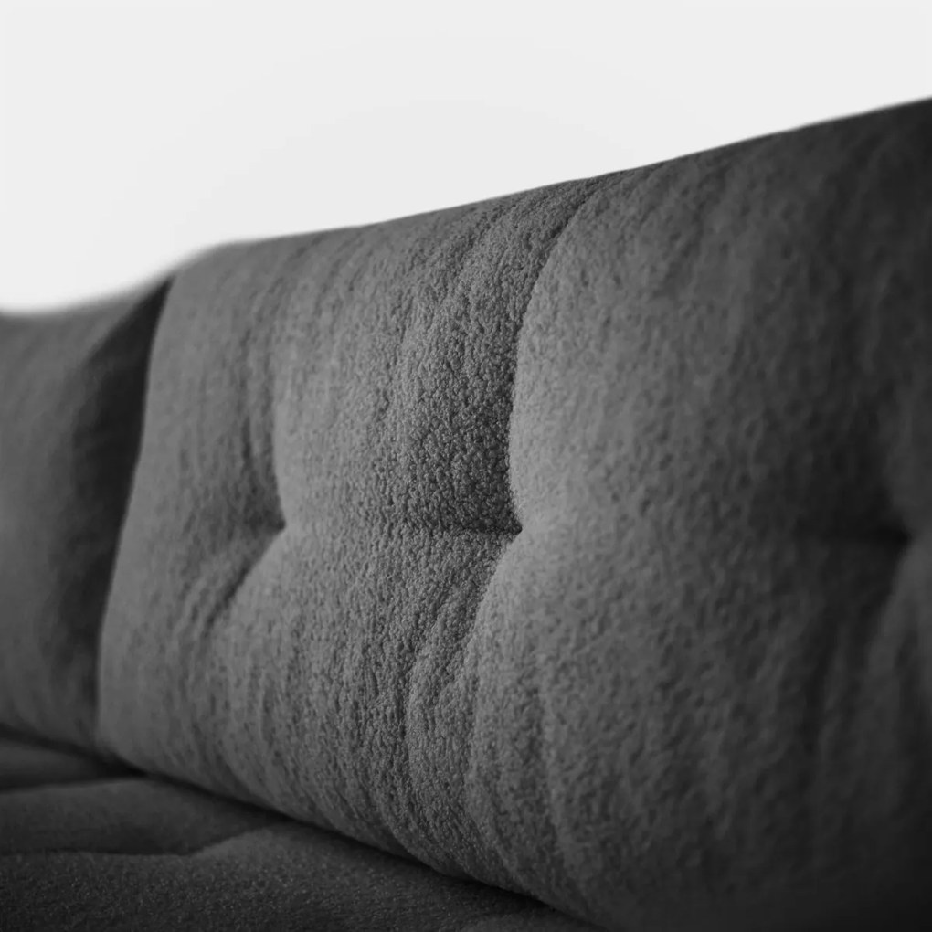 ROHOVÁ SEDAČKA SHARLOTTE 261 x 143 cm ŠEDÁ