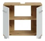 Kúpeľňová skrinka VENOM biela/dub artisan