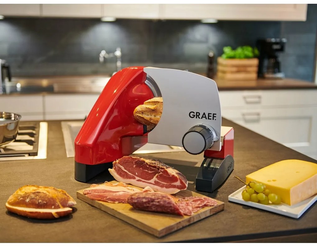 GRAEF SKS 50003 elektrický krájač, červená