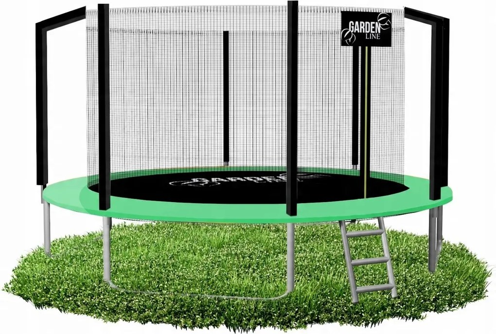 12FT 374 CM TRAMPOLÍNA S REBRÍKOM A VNÚTORNOU SIETOU *4286