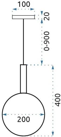 Toolight - Stropná lampa Cary 20cm 1xE27, biela, OSW-00034