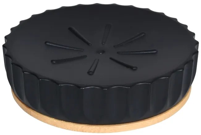 BISK Erga Preto, miska na mydlo na postavenie, čierna, ERG-08296