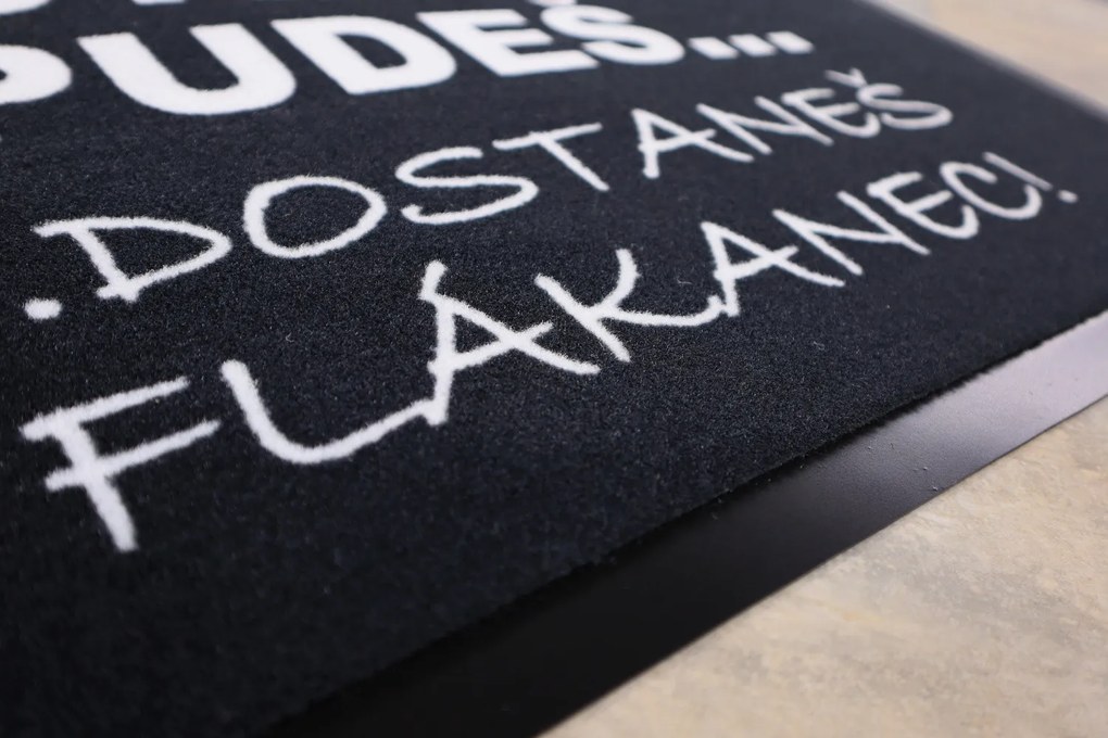 Mercury Flooring, Predložka Flákanec 40x60 cm, 40x60, čierna