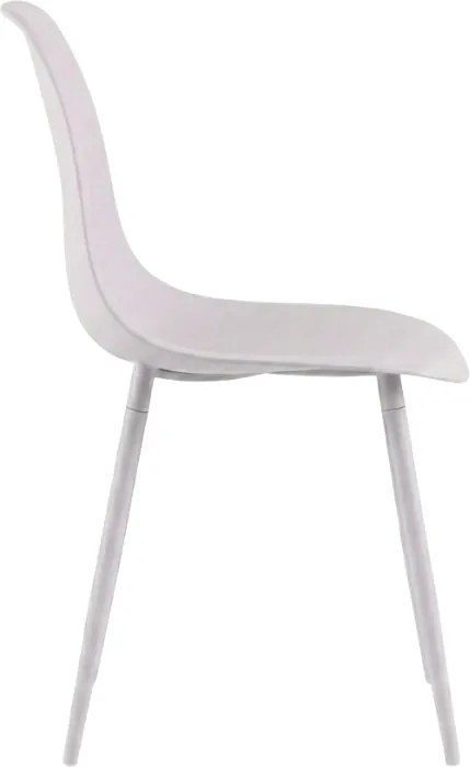 Jedálenská stolička OSAKA plastová, ružovo-sivá