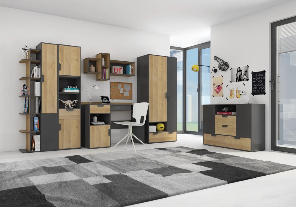 Meblar Detský TV stolík Nano NA10 (2 farby) Farba: Dub Riviera
