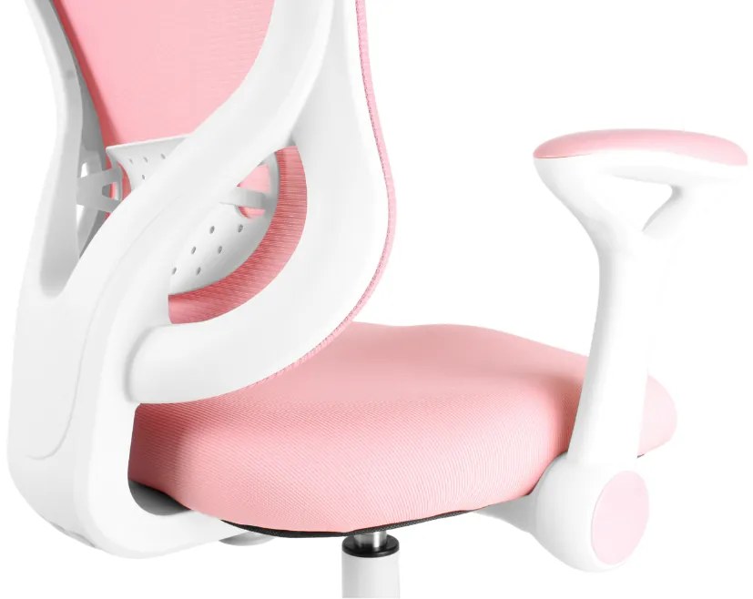 Detská rastúca stolička Neoseat JUNI 007 — látka, prateľný poťah, ružová