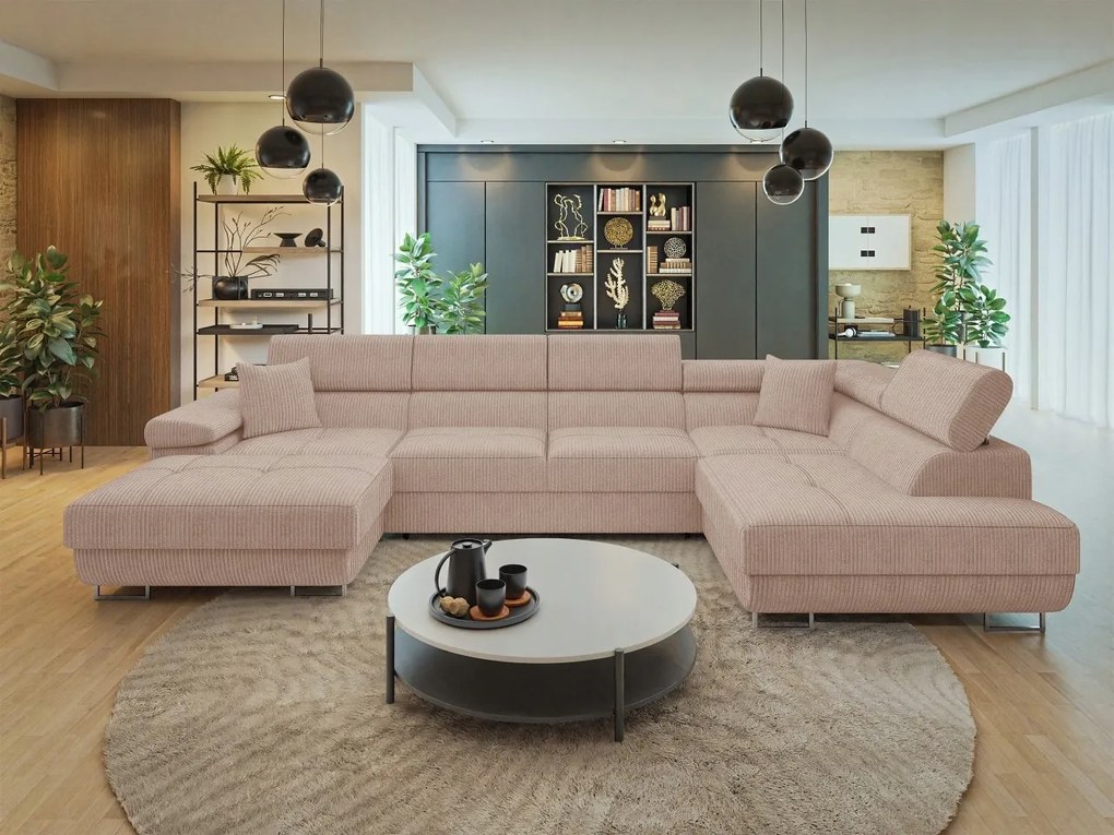 Rohová sedačka U Terazuro Bis S (svetlohnedá) (s úl. priestorom) (p)