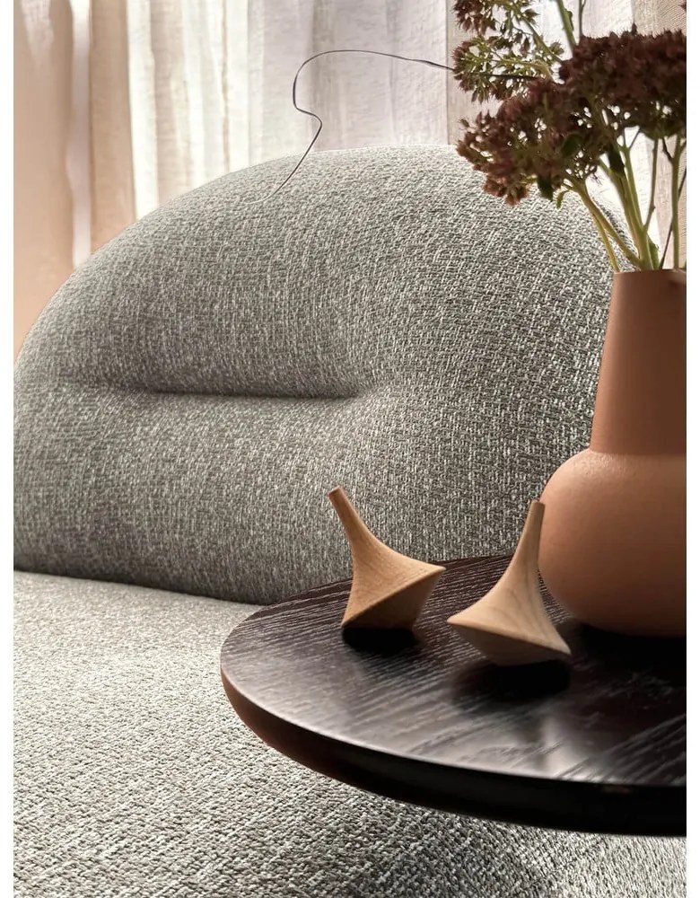 Sivo-hnedé kreslo Ovo – Miuform