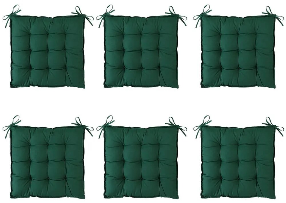 InternetovaZahrada 6 x poduška Cozy - zelená