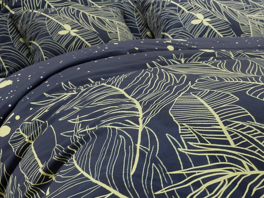 Bavlnené obliečky VISATA čierne, 100% bavlna Rozmer obliečky: 70 x 90 cm | 140 x 200 cm