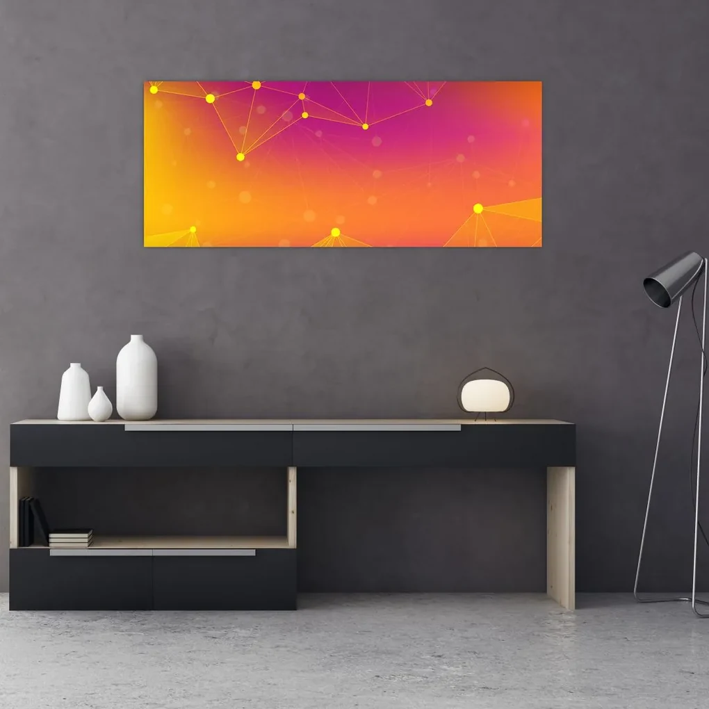Farebný abstraktný obraz (120x50 cm)