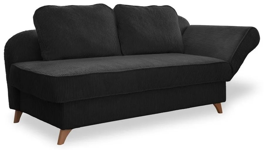 Antracitová menčestrová leňoška (pravý roh) Chic Charlotte – Miuform