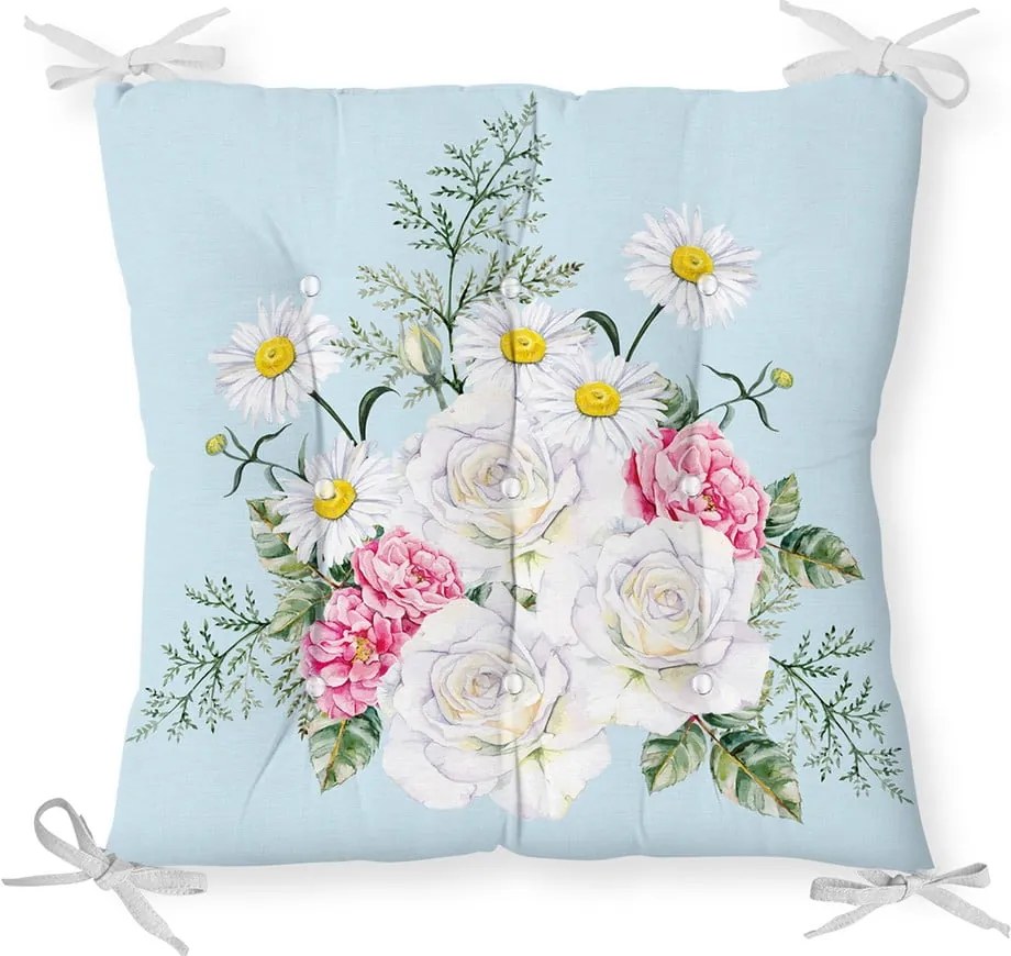 Sedák s prímesou bavlny Minimalist Cushion Covers Spring Flowers, 40 x 40 cm