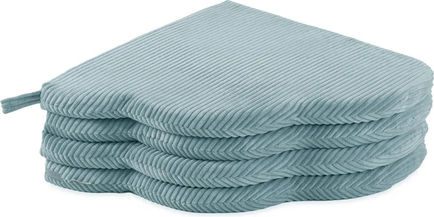 Kvetinová podložka 115x115x5cm, modrá, prémiový menčester