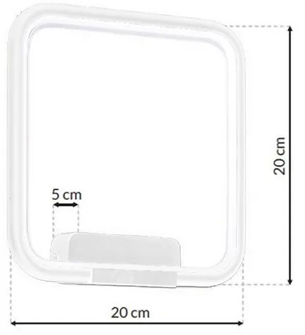Nástenné LED svietidlo Nix, 1x LED 13w, 3000k, w