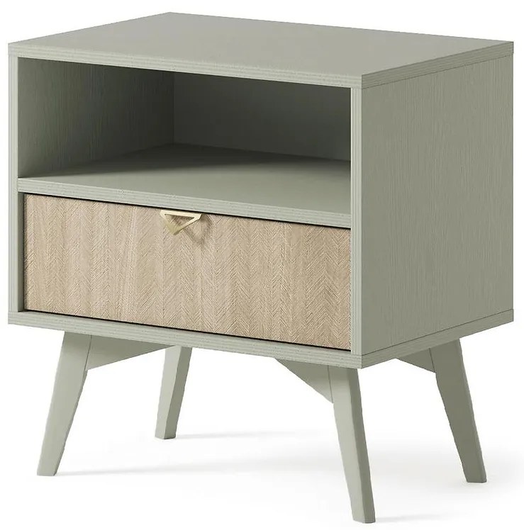 Nočný stolík Forest S54 eukalyptus/jedľa scandi