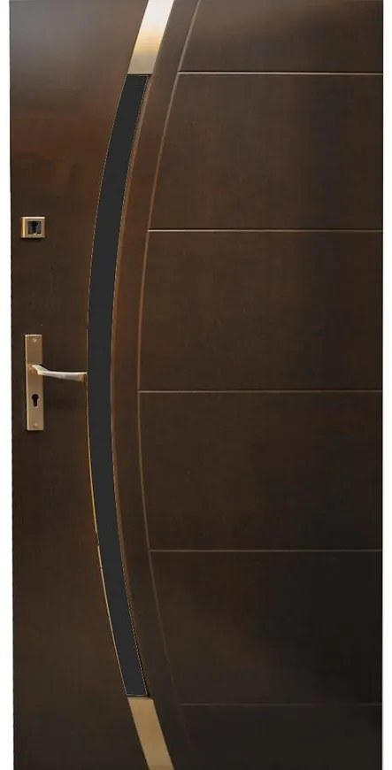 Dvere vchodové WZ 66 90P dub bahenný