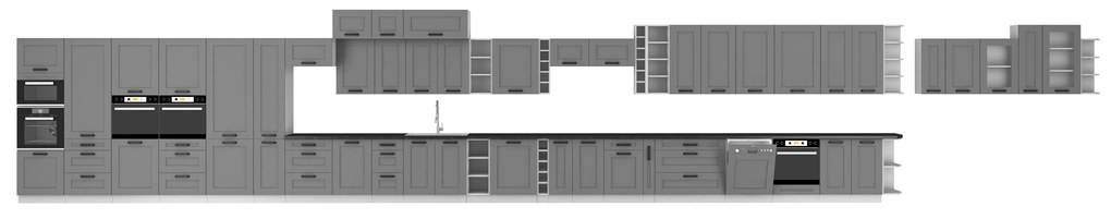 Horná kuchynská skrinka Lucid 60 G 90 1F (dustgrey + biela). Vlastná spoľahlivá doprava až k Vám domov. 1045554