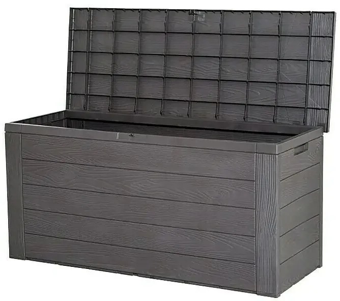 Záhradný box úložný Woody, plast, antracit, 120 × 45 × 60 cm