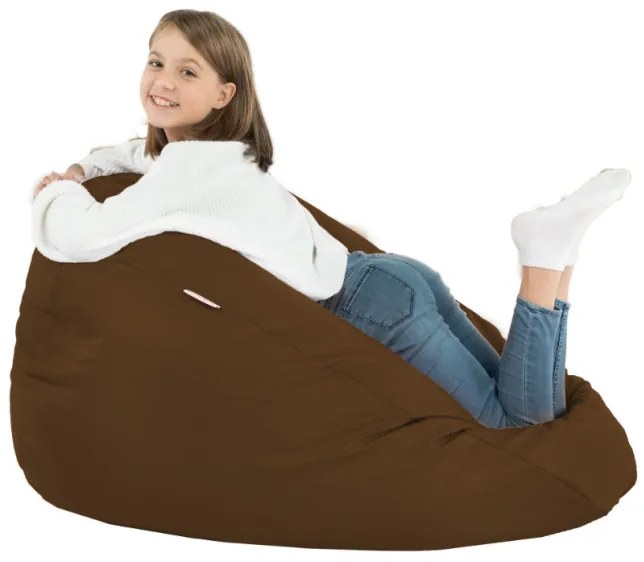 Sedací vak SAKO hnedý ekokoža