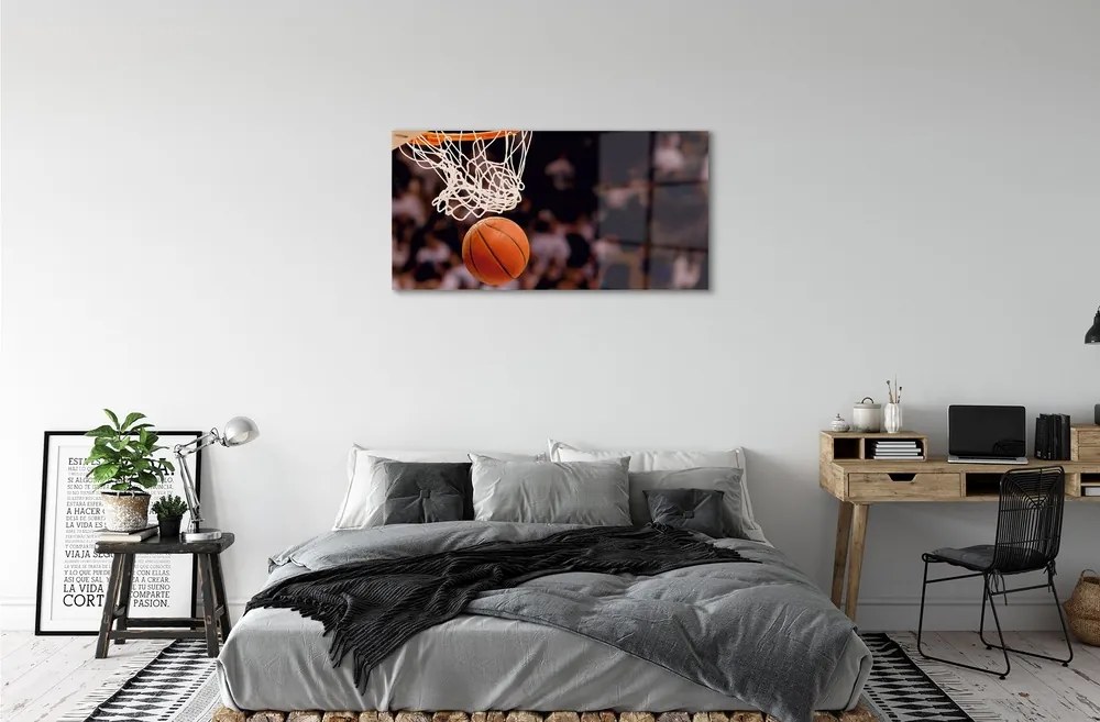 Obraz na skle basketbal 120x60 cm