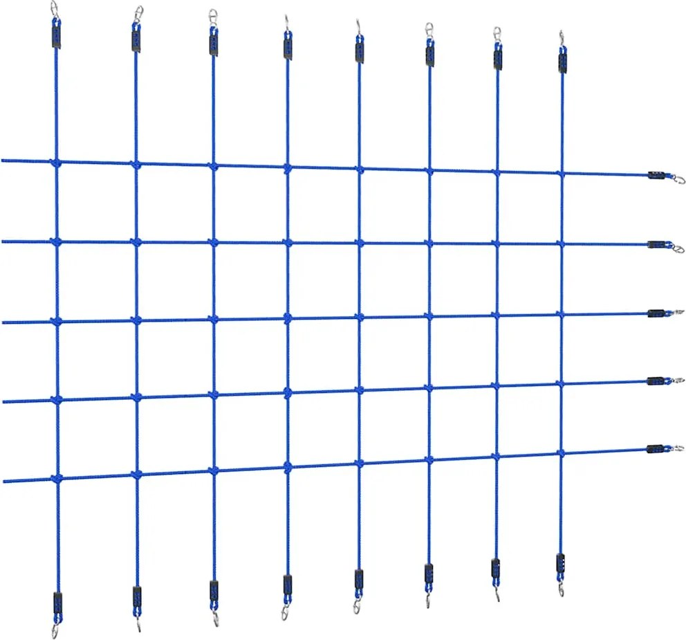 vidaXL Sieť na lezenie 200x150 cm modrá