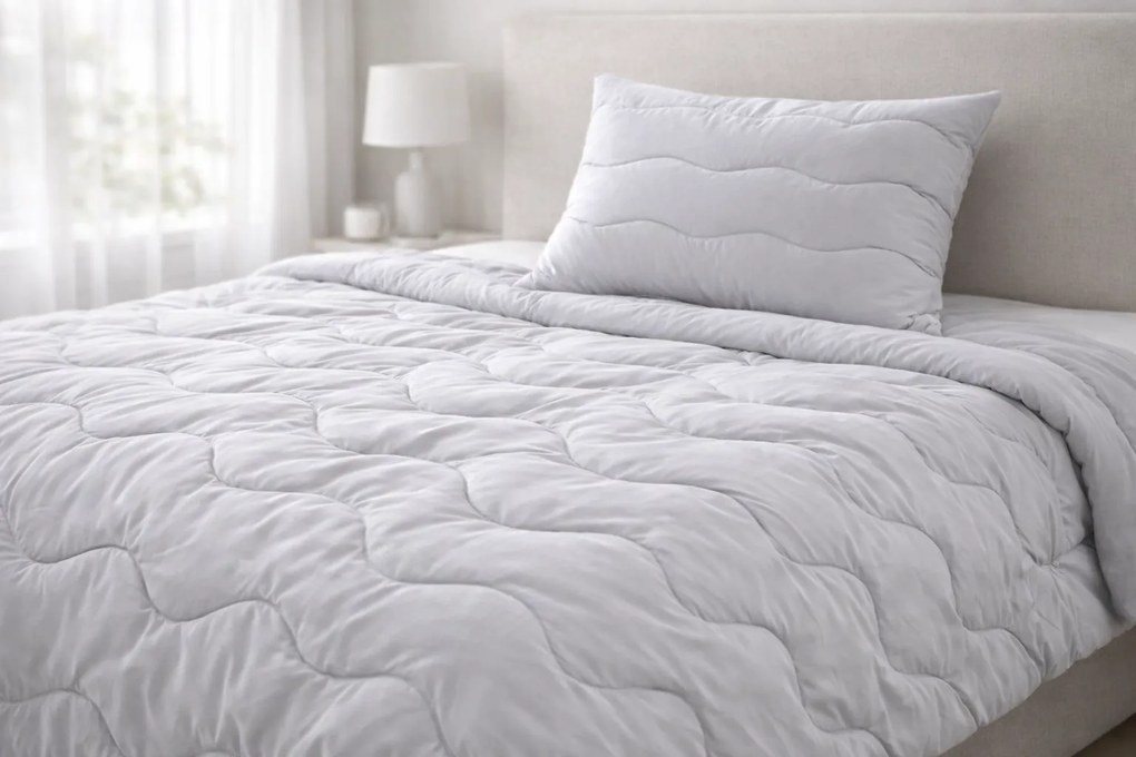 INTERMEDIC SK Celoročný set paplón + vankúš Medical Grey 140×200 / 70×90