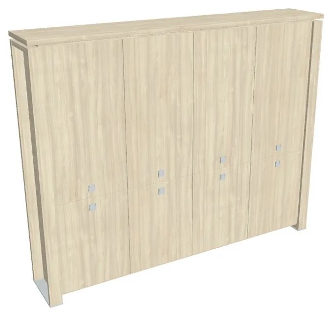 Vysoká skriňa Verno+ 260 x 46 x 210 cm, agát