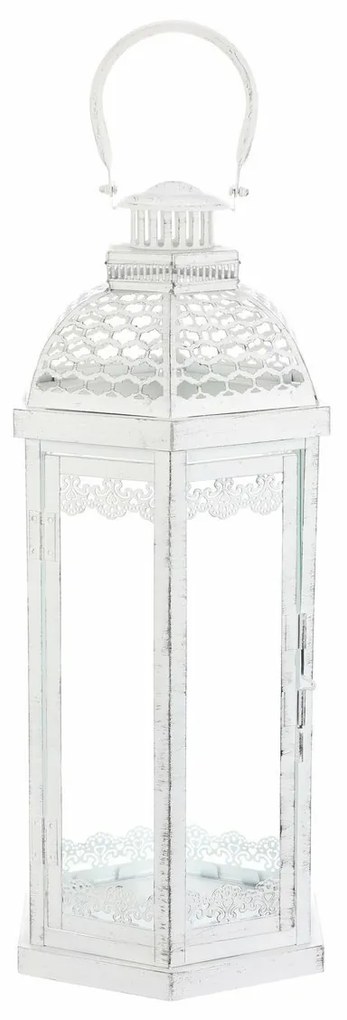 Súprava kovových lampášov Magnificenza 3 ks, biela