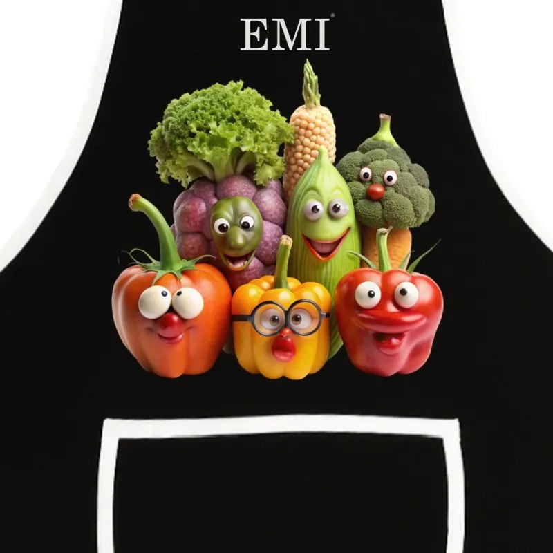 Kuchynská zástera Freshy EMI, čierna