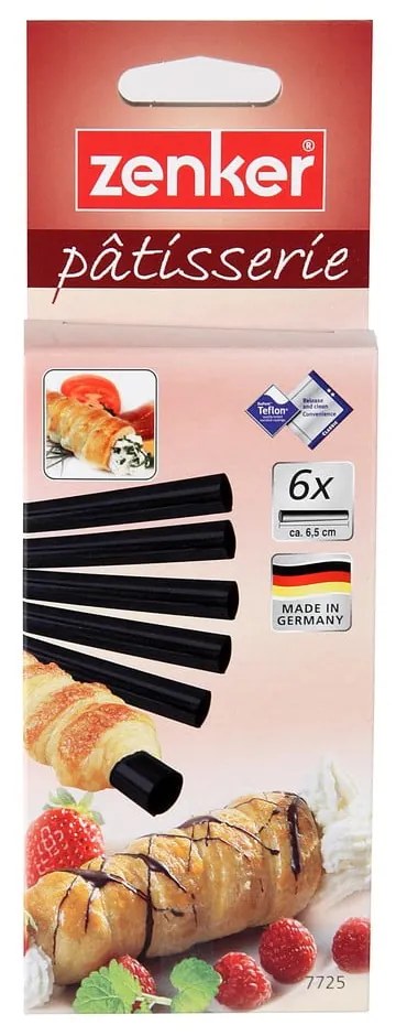 Súprava 6 kónických formiček na trubičky Zenker Bake, ø 1,3 - 1,7 cm