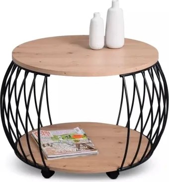 Okrúhly konferenčný stolík Peking 60 cm, dub artisan%