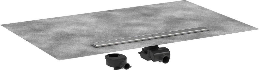 Hansgrohe RainDrain Allround, úplná sada sprchového žľabu 900 pre štandardnú/plochú inštaláciu, nerez, HAN-56188800