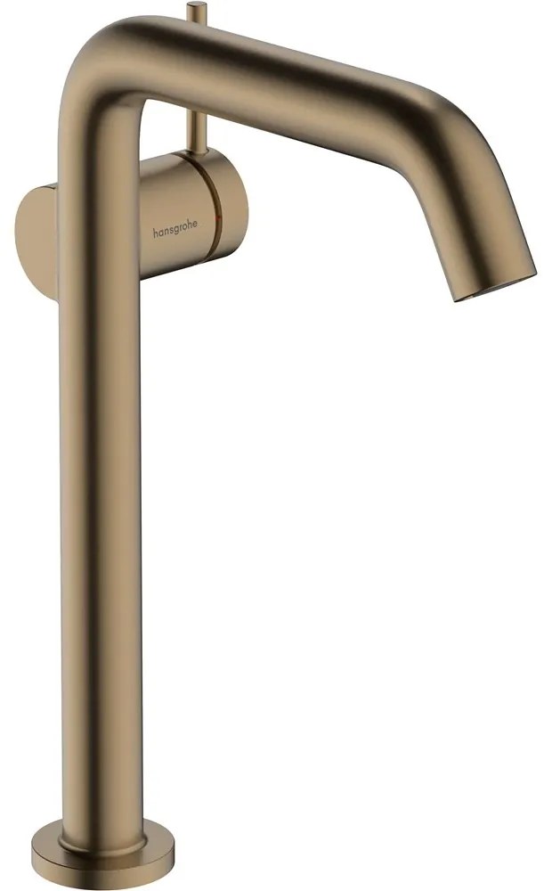 HANSGROHE Tecturis S páková batéria pre umývadlové misy Fine CoolStart, bez odtokovej súpravy, výška výtoku 237 mm, kartáčovaný bronz, 73372140