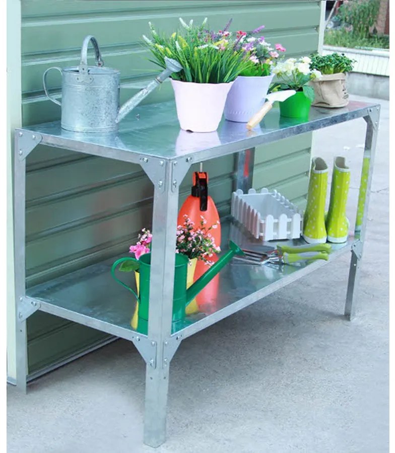 Regál G21 115 x 40 cm pre záhradné domčeky a skleníky 63900484