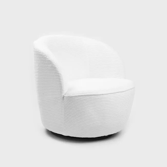 Kreslo SVINGEN otočné, biele 719325
