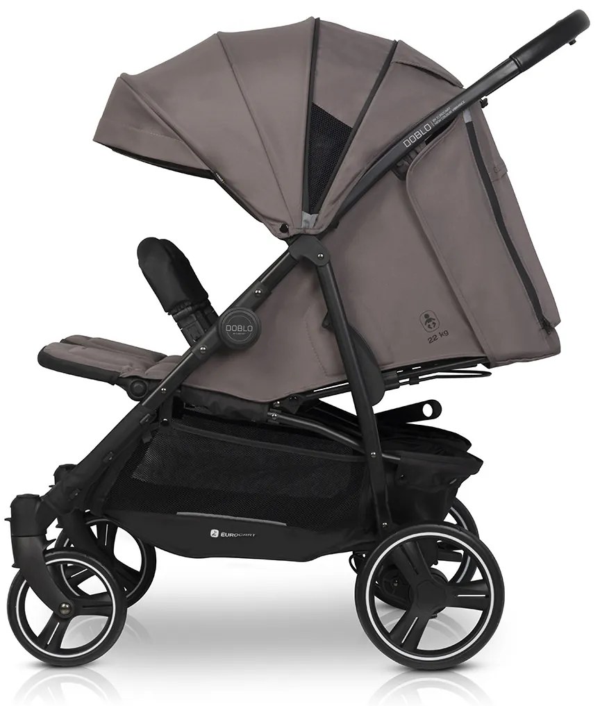 Súrodenecký kočík Euro-Cart Doblo Taupe