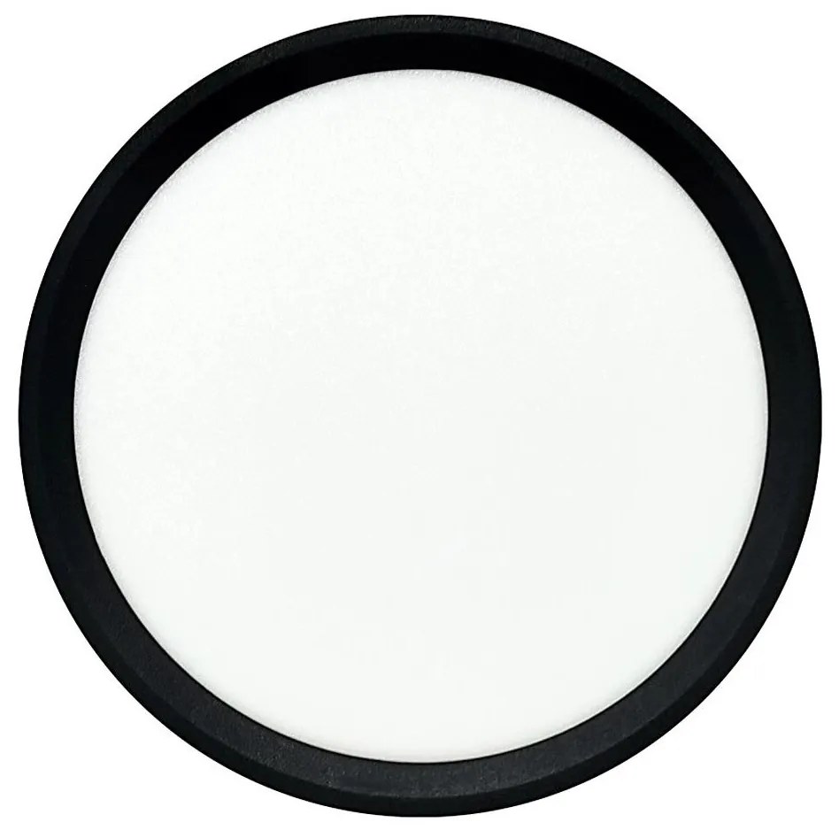 LED stropné svietidlo, 18 W, 230 V, 3000/4000/6500 K, priemer 23 cm, čierne