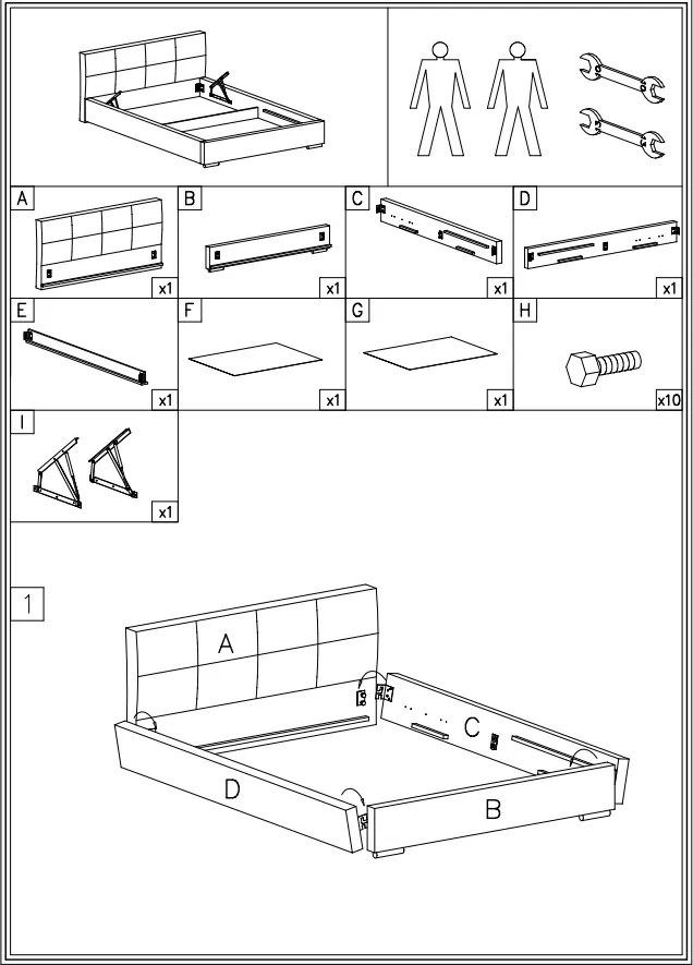 LUISI 180X200 ČALÚNENÁ MANŽELSKÁ POSTEĽ LOSOSOVÁ LÁTKA S ÚLOŽNÝM PRIESTOROM