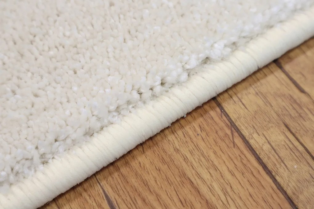 Kusový koberec Laguna krémová štvorec, 250x250, biela, obývacia izba, Vopi