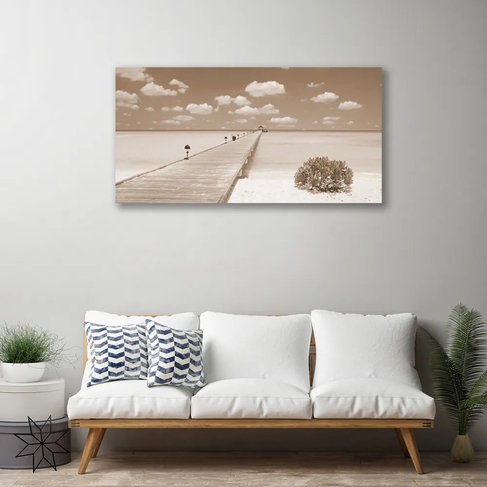 Obraz na plátne More most krajina 140x70 cm