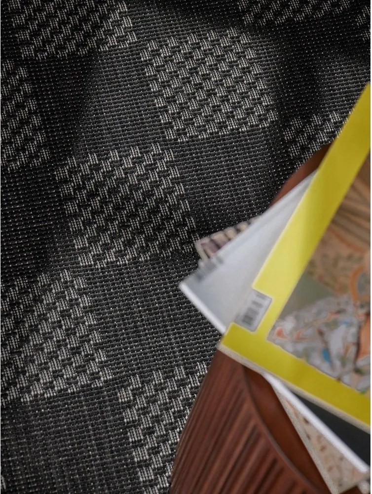 Čierny/krémovobiely vnútorný a vonkajší koberec 120x170 cm Haringey Dorothy – Ted Baker