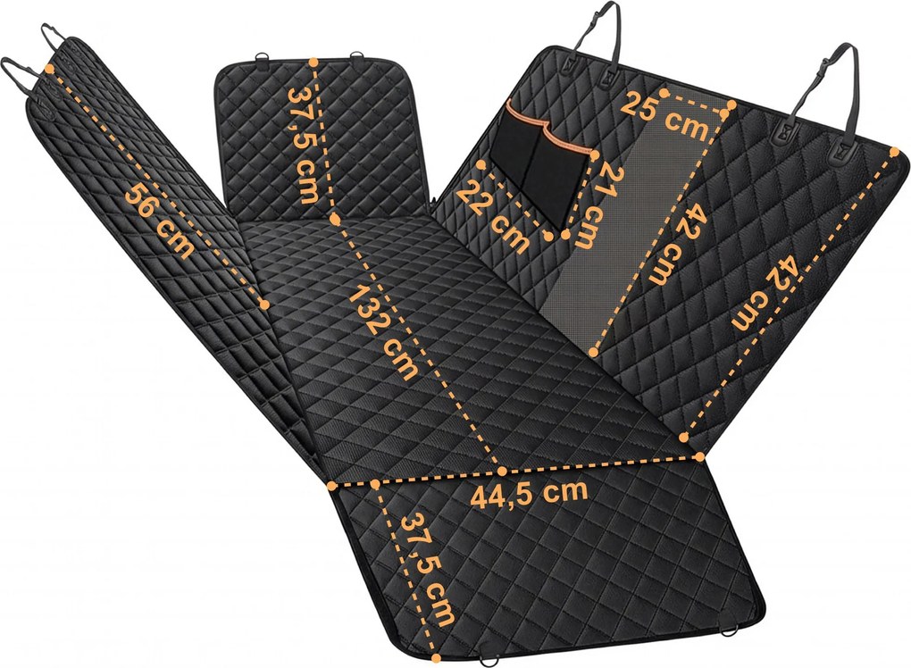 Podložka do auta pro psy GOLDEN černá