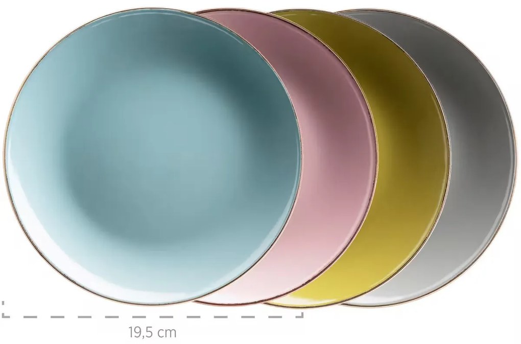 Mäser 16-dielna jedálenská súprava Metallic RIM Pastel