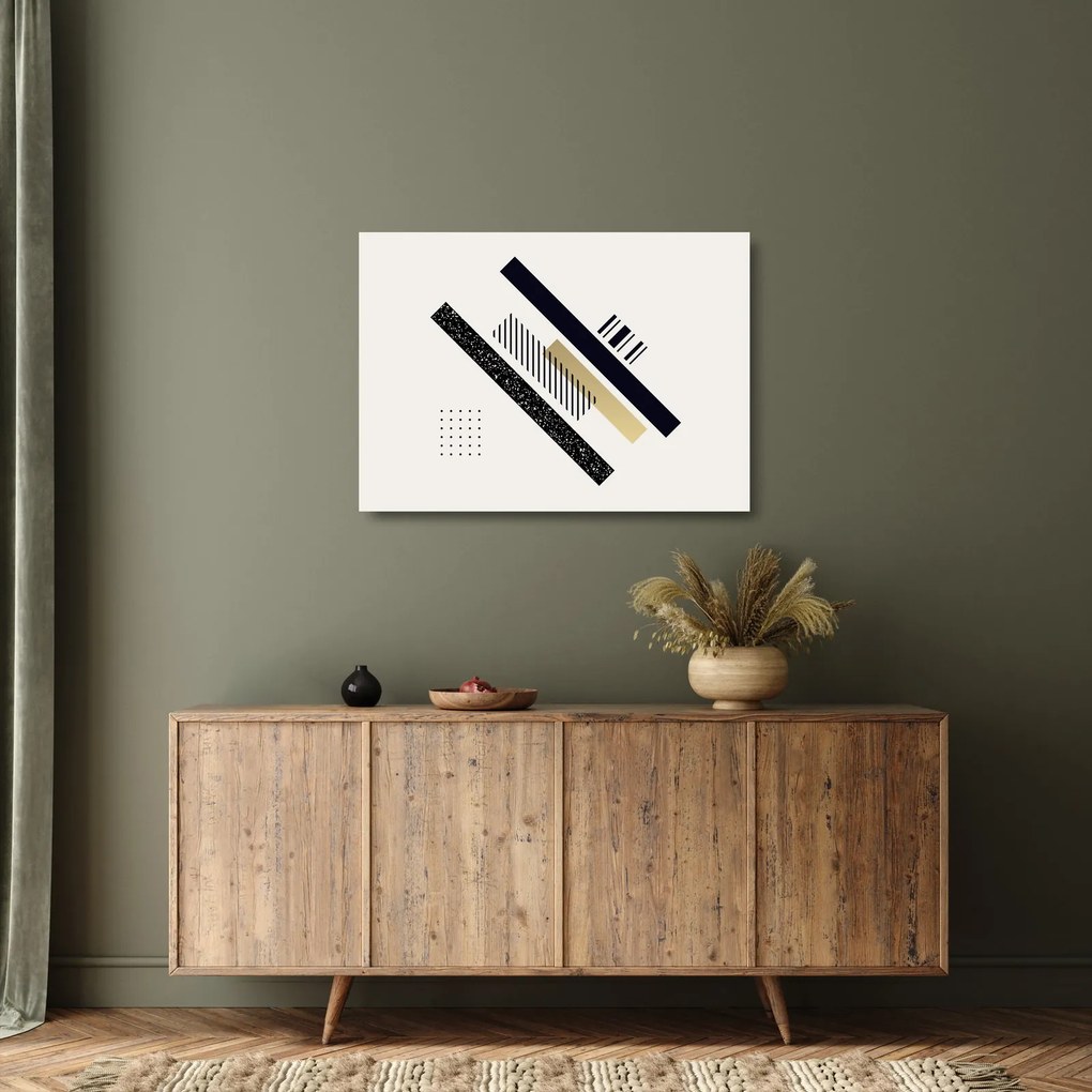 Sklenený obraz - Geometrické tvary N⁰5 (70x50 cm)