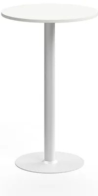 Barový stôl ALVA, Ø700x1100 mm, HPL, biela